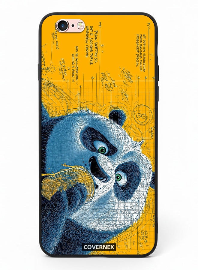 Covernex Apple iPhone 6s Protective Case Cover Printed Featuring Whimsical Panda Illustration - Image 2