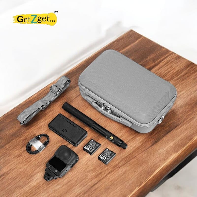 GetZget Carrying case Bag Compatible with DJI osmo 360 Camera & Accessories PU Storage Bag - Image 2
