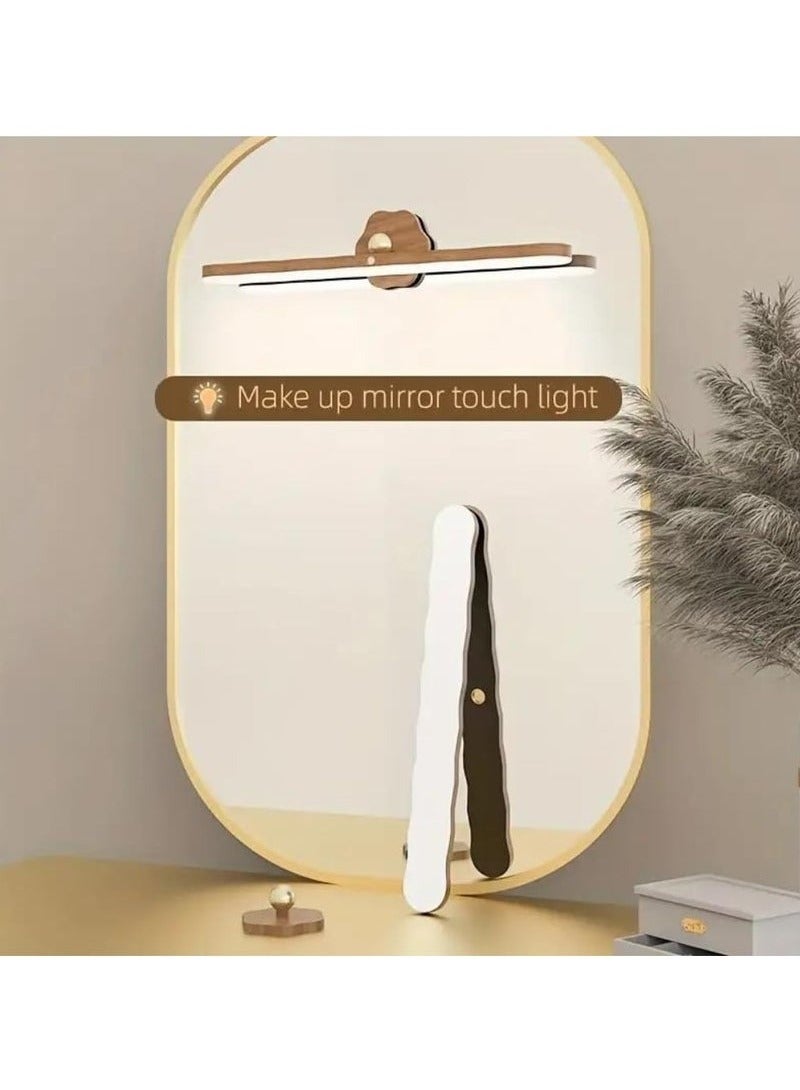 Rotating Night Light，USB Rechargeable,Magnetic LED Wooden Wall Light,Dimmable Touch Control Wall Lampor Kitchen, Hallway, Wardrobe, Cupboard  - Image 5