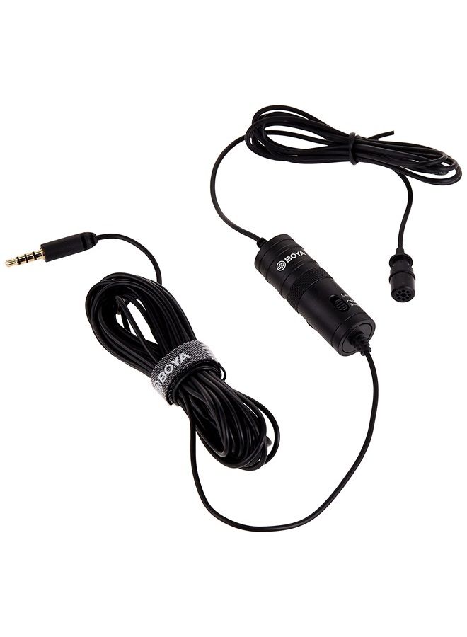 BOYA by M1 Lavalier Microphone for Smartphones Canon Nikon DSLR Cameras Camcorders Audio Recorder PC - Image 1