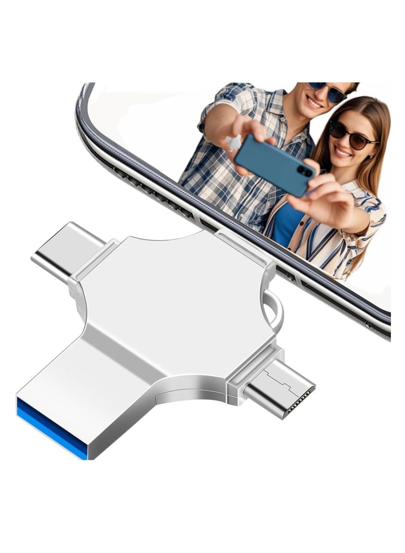 TIGER NEW Flash Drive Compatible with iPhone 256GB – USB Memory Stick, Photo Stick External Storage, Thumb Drive for iPhone, iPad, Android, & Computer – Easy File Backup & Transfer - Image 1