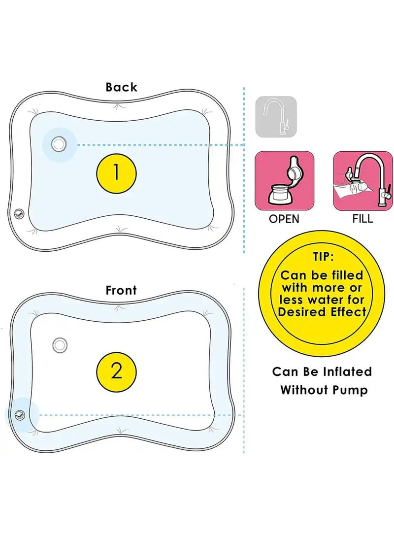 Toyshine Inflatable Water Play Mat for Babies, Multicolor - Image 4