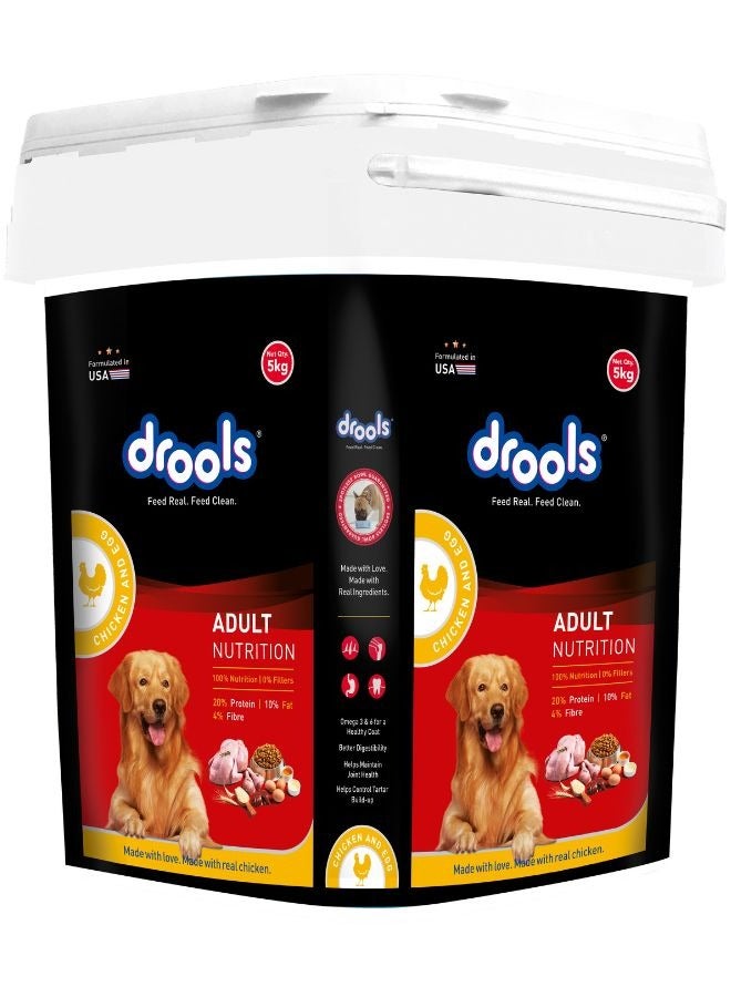 Drools طعام جاف للكلاب البالغة دجاج وبيض في علبة - Image 1