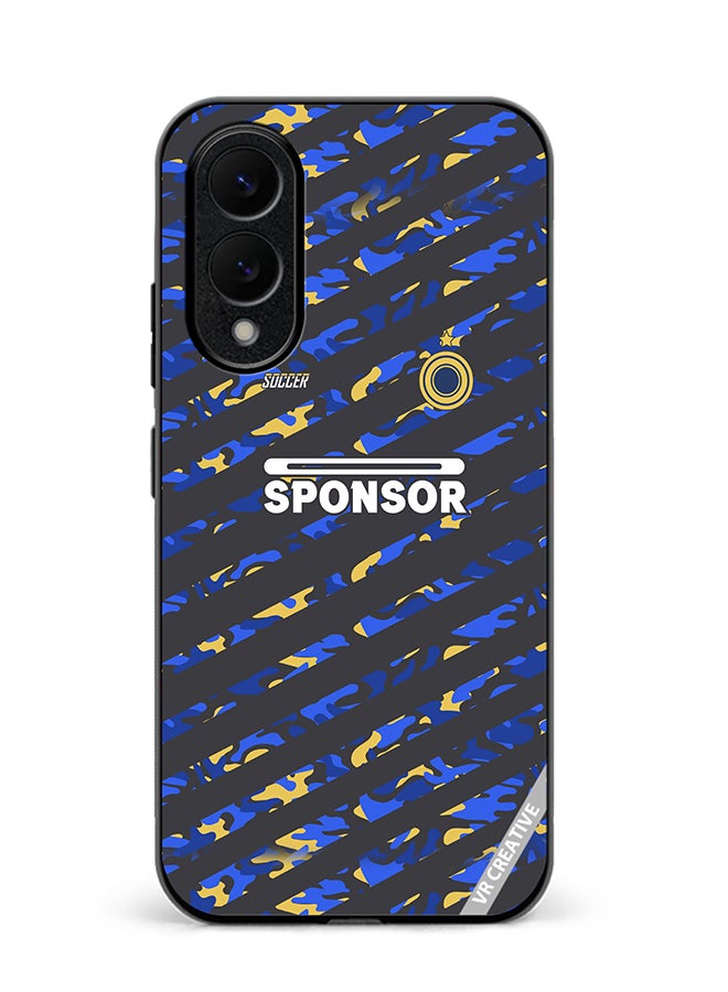 Protective Case Cover For Samsung Galaxy S25 Edge Soccer Jersey Design Multicolour