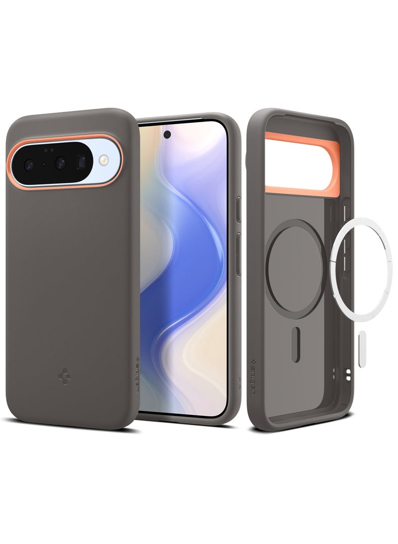 Spigen Nano Pop MagFit Google Pixel 10 Case / Pixel 10 PRO MagSafe Case Cover [Pixelsnap and MagSafe compatible] - Papaya Gray - Image 1