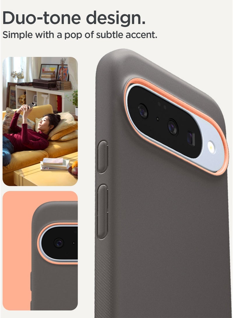 Spigen Nano Pop MagFit Google Pixel 10 Case / Pixel 10 PRO MagSafe Case Cover [Pixelsnap and MagSafe compatible] - Papaya Gray - Image 3