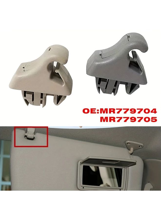 Gray Sun Visor Bracket For Mitsubishi Pajero V73 V77 V93 V97 Replacement Installation - Image 1