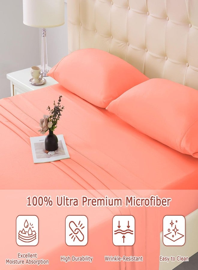 Homilay Full Size Bed Sheet Set - 4-Piece Soft Microfiber Sheets with Deep Pockets, Cooling Technology, and Wrinkle-Free Pillowcase. Hotel-Quality, Durable Bedding, Desert Flower - Image 3