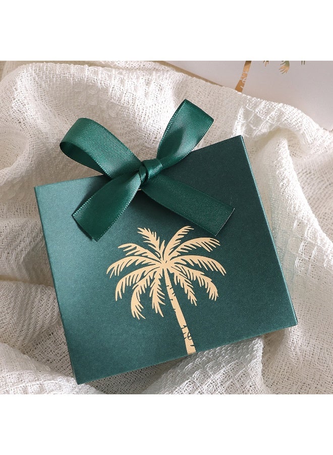 MEIKENA 10Pcs Saudi National Day Gift Bags  Green Gold Palm Tree Favor Boxes, I Love Saudi Arabia Party Candy Treat Boxes for National Day Celebration Wedding Birthday Decorations - Image 4