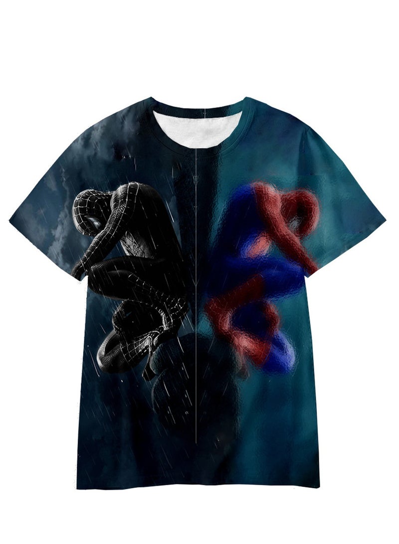 Spider-Man Across the Universe Handsome Loose Pullover T-shirt 3D digital printing personalized breathable T-shirt  - Image 1