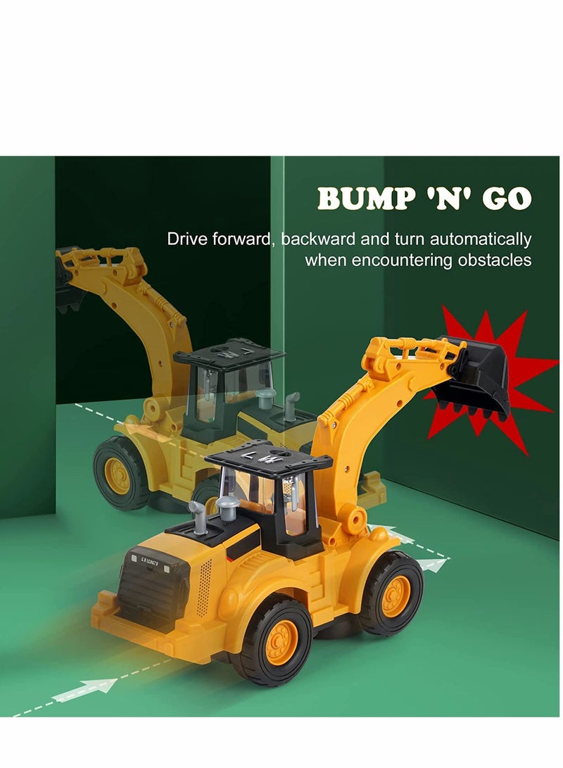 Excefore Construction Excavator Toy Kids Digger Truck with Electric Universal Wheel Educational Toys Gifts Lights and Sounds for 2 3 4 5 UP Years Old - Image 5