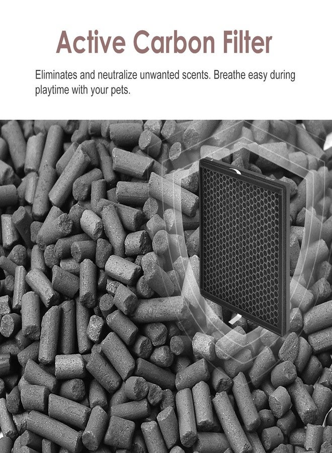 HSIAMEN PR1 Replacement Filter Compatible Mooka Air Purifier Model PR1, 3-in-1 H13 True HEPA Activated Carbon with 6 Pre-filter - Image 5
