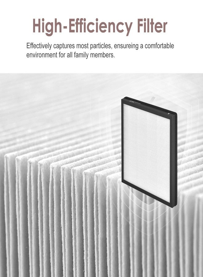 HSIAMEN PR1 Replacement Filter Compatible Mooka Air Purifier Model PR1, 3-in-1 H13 True HEPA Activated Carbon with 6 Pre-filter - Image 4