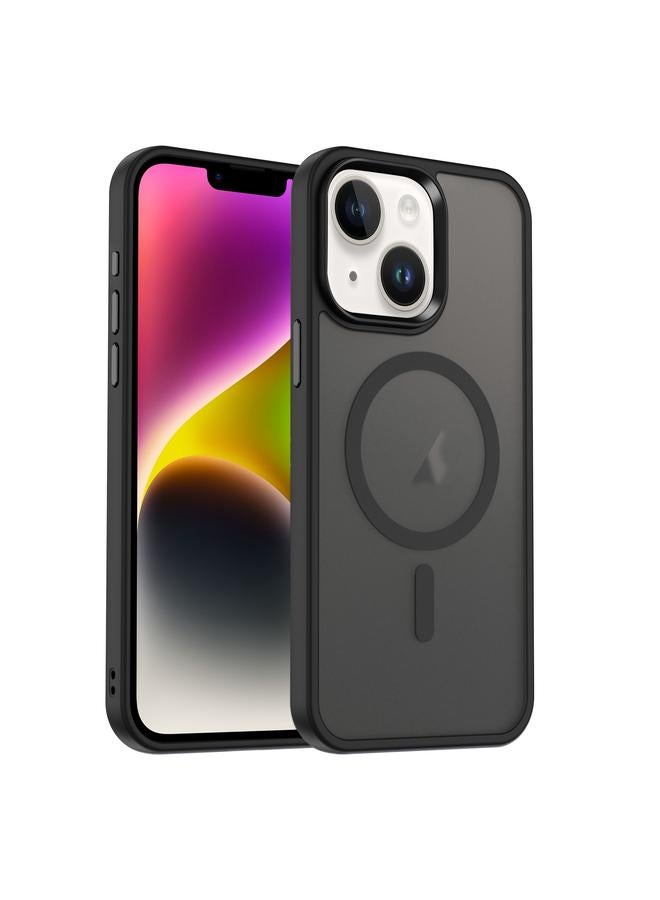 اس-توب جراب هاتف ماج سيف المغناطيسي ذو ملمس غير لامع لهاتف آيفون 14 - Image 1