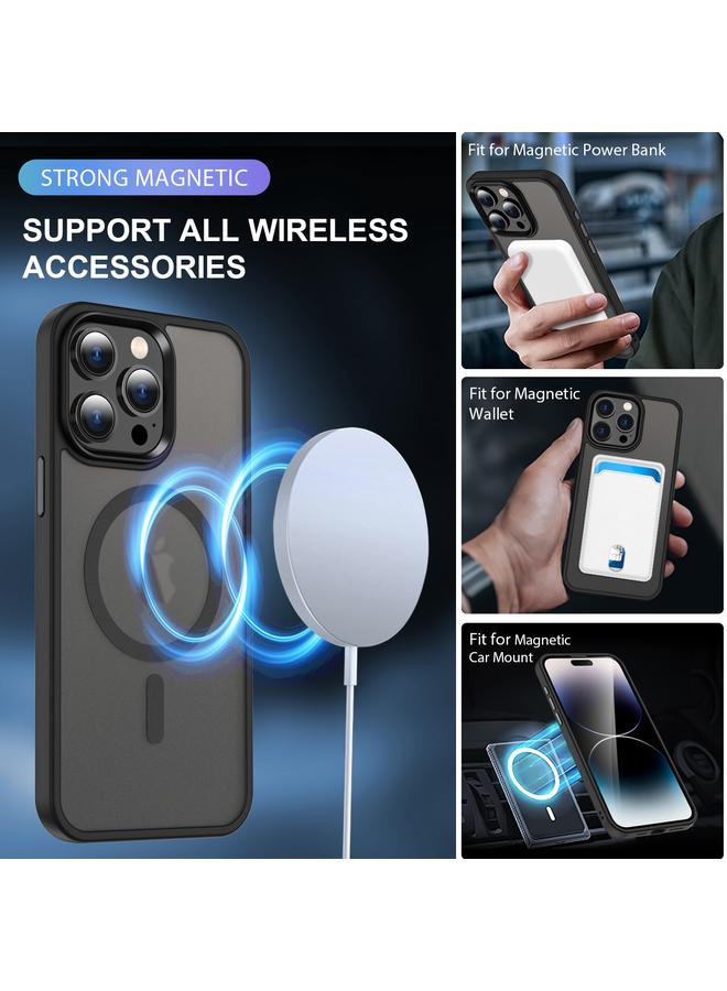 اس-توب جراب هاتف ماج سيف المغناطيسي ذو ملمس غير لامع لهاتف آيفون 14 - Image 4