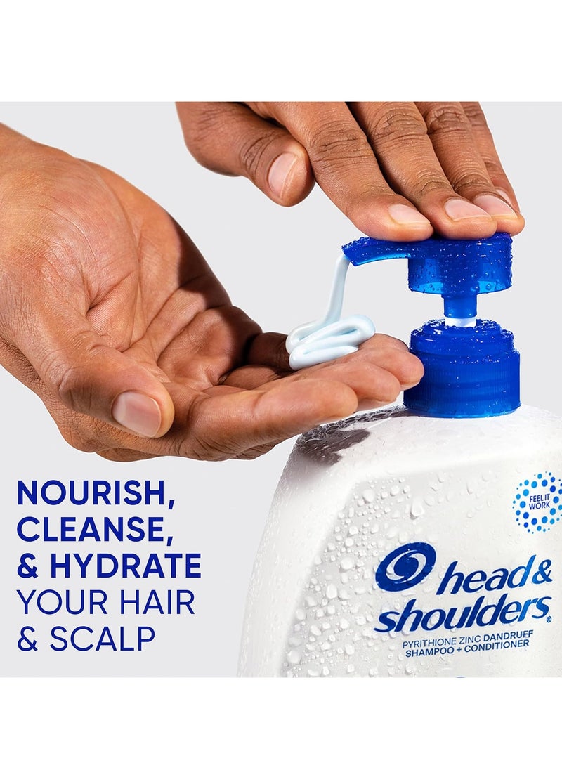Head & Shoulders Head & Shoulders 2 in 1 Dandruff Shampoo and Conditioner, Anti-Dandruff Treatment, Tea Tree Oil for Daily Use, 32.1 oz Each, Twin Pack  - Image 2