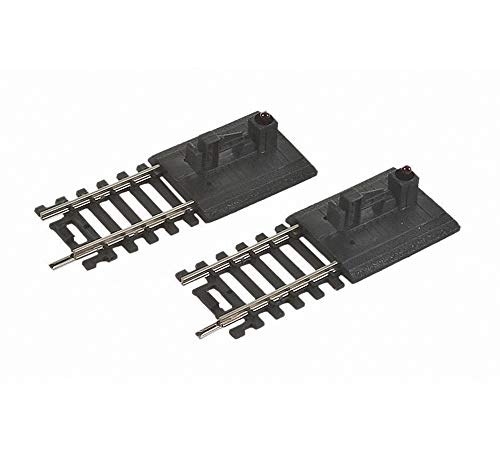 Life-Like Trains Life Like Code 100 Nickel Lighted Bumper Toy (2 Pack), Silver - Image 1
