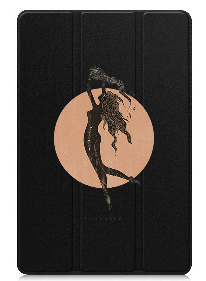 Theodor Protective Flip Case For Apple iPad Pro 13 (2024) With Trifold Stand Auto Wake Sleep Shockproof Cover Aquarius - Image 1