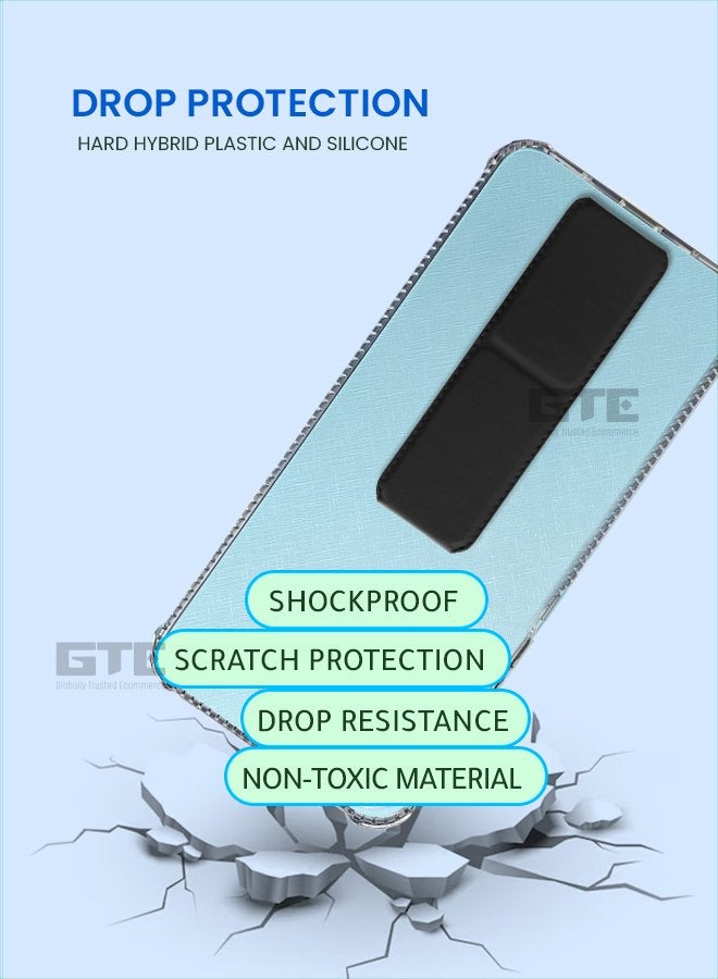 إينيكس جراب حماية شفاف 3 في 1 مغناطيسي ذو مسند للهاتف سامسونج جالكسي اس 25-شفاف/أسود - Image 4