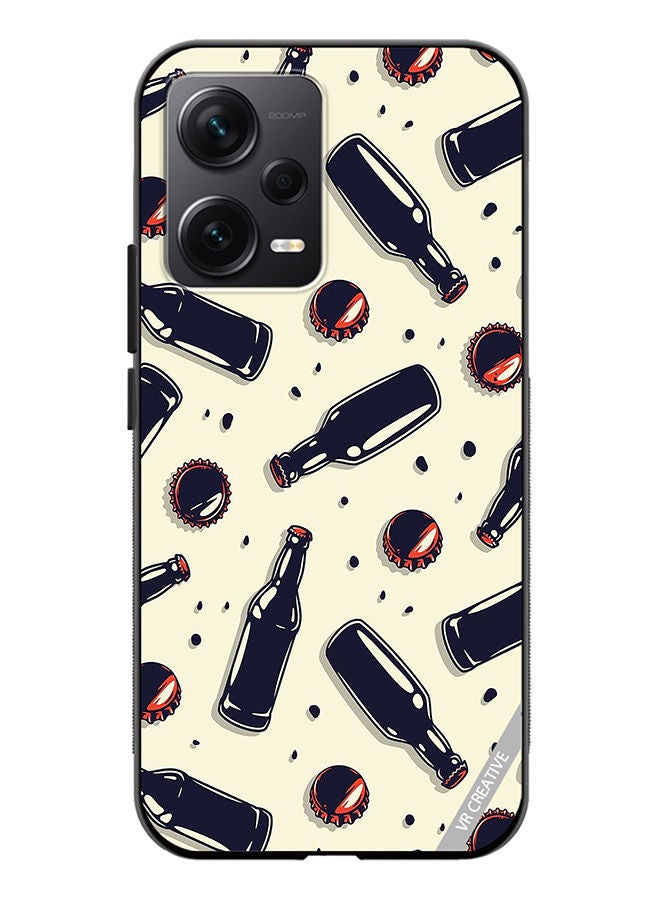 VR CREATIVE Protective Case Cover For Xiaomi Redmi Note 12 Discovery Wine Bottles Design Design Multicolour - Image 1