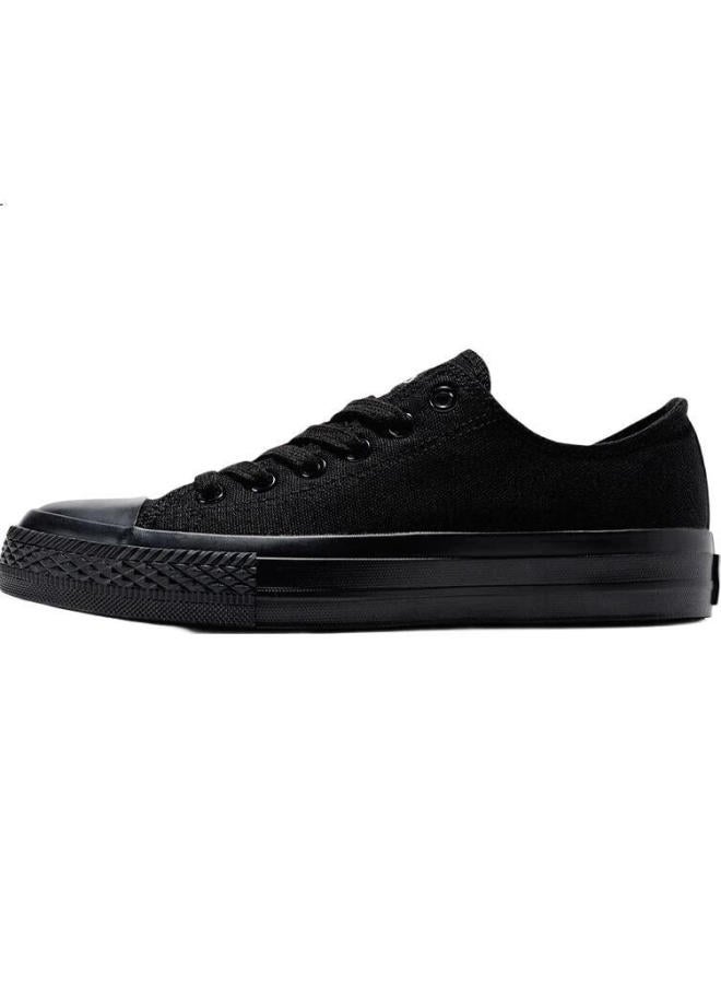 LEAP Official Men'S Canvas Shoes Summer New Breathable Casual Couple Shoes Black Black 37 - Image 3