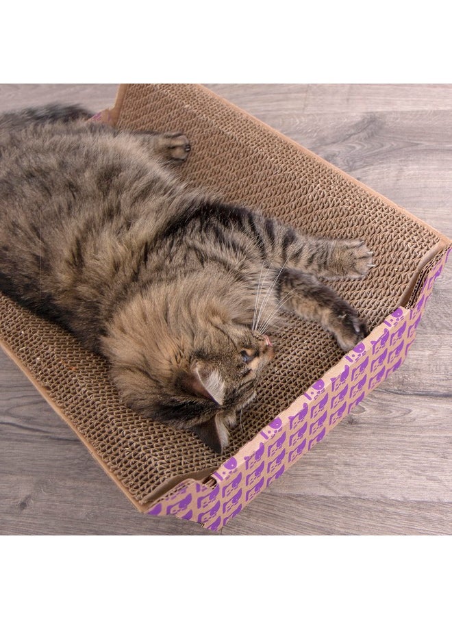 SmartyKat - SmartyKat Super Scratcher Chaise Corrugated Cat Scratcher, Catnip Infusion Technology - Brown, One Size - Image 1