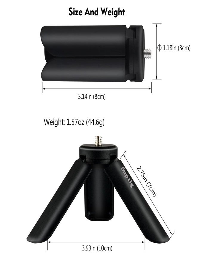 Suptig Tripod Mount, Silicone Non-Slip Desktop Mount for DJI Osmo Pocket 3, Osmo Pocket 3 Accessories(Black) - Image 5