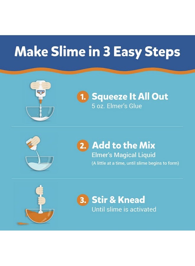 Elmer's Confetti Slime Kit, Contains Metallic & Clear Glue, Confetti Magical Liquid Slime Activator, Ideal for Kids, Classroom, Parties & Prizes, 4 Count - Image 2