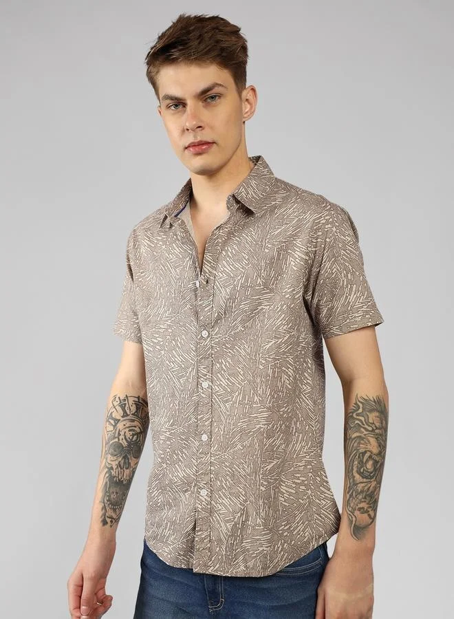 دينيس لينغو Relaxed Fit Multi-Color Cotton Casual Shirt
