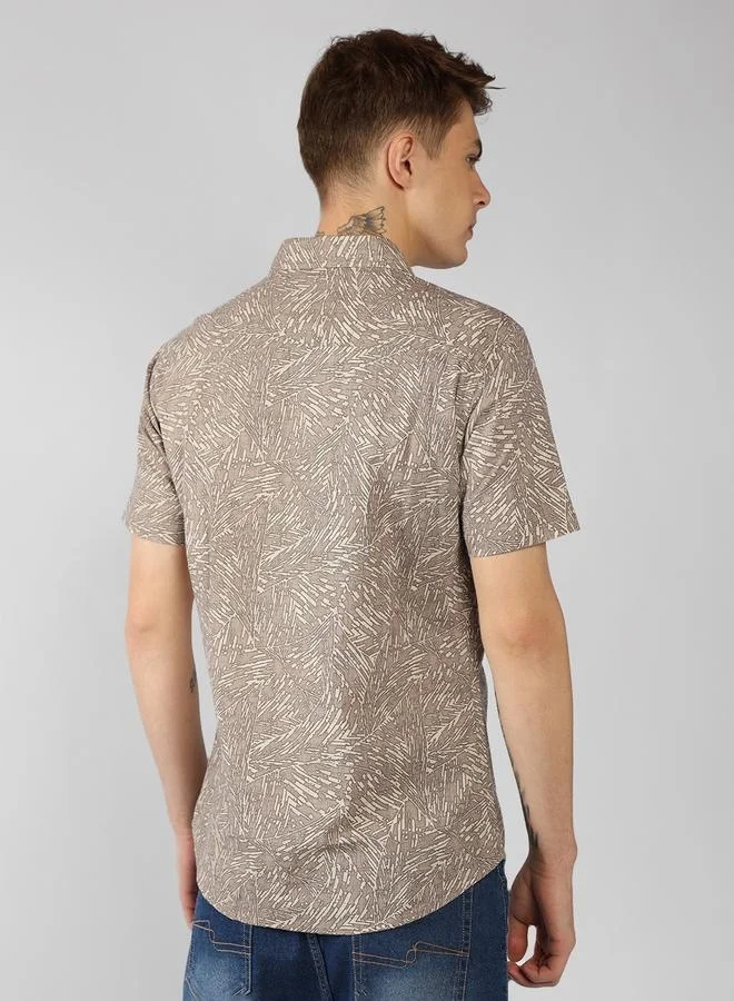 دينيس لينغو Relaxed Fit Multi-Color Cotton Casual Shirt