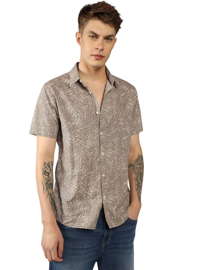 دينيس لينغو Relaxed Fit Multi-Color Cotton Casual Shirt