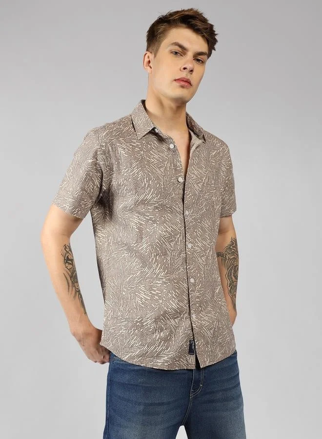 Dennis Lingo Relaxed Fit Multi-Color Cotton Casual Shirt