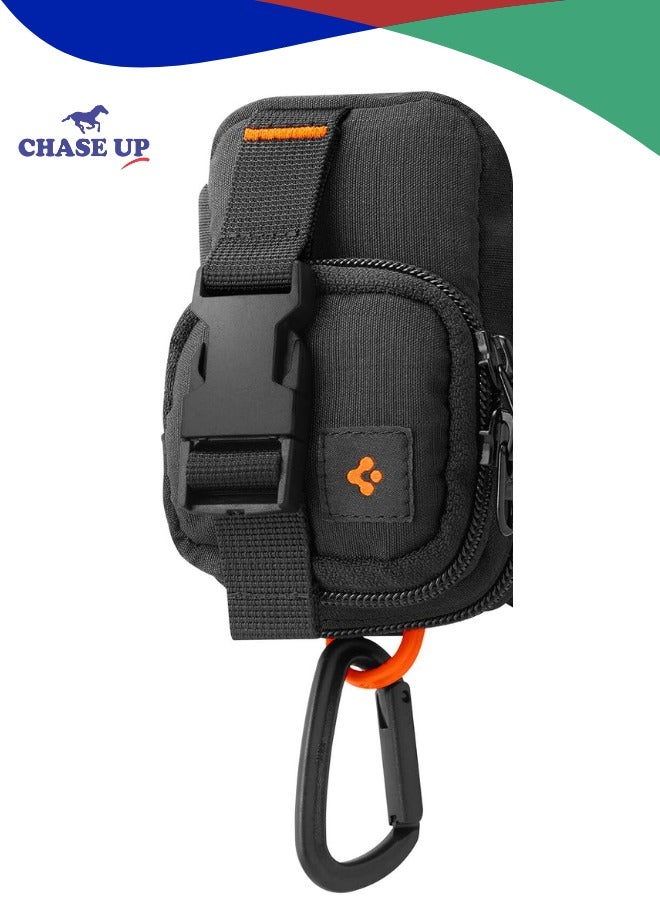 Chase Up Snap Zip (MagFit) EDC Pouch Organizer Wallet Accessory Storage Card Holder MagSafe Compatible with iPhone 16 Pro Max / 16 Pro / 16 Plus / 16 / iPhone 15/14/13/12 series - Black - Image 1