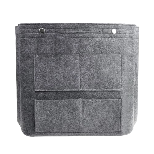 Vercord Extra Tall Felt Bag Organizer Vertical Height Design for Deep Tote and Backpack Bags Grey - Image 4