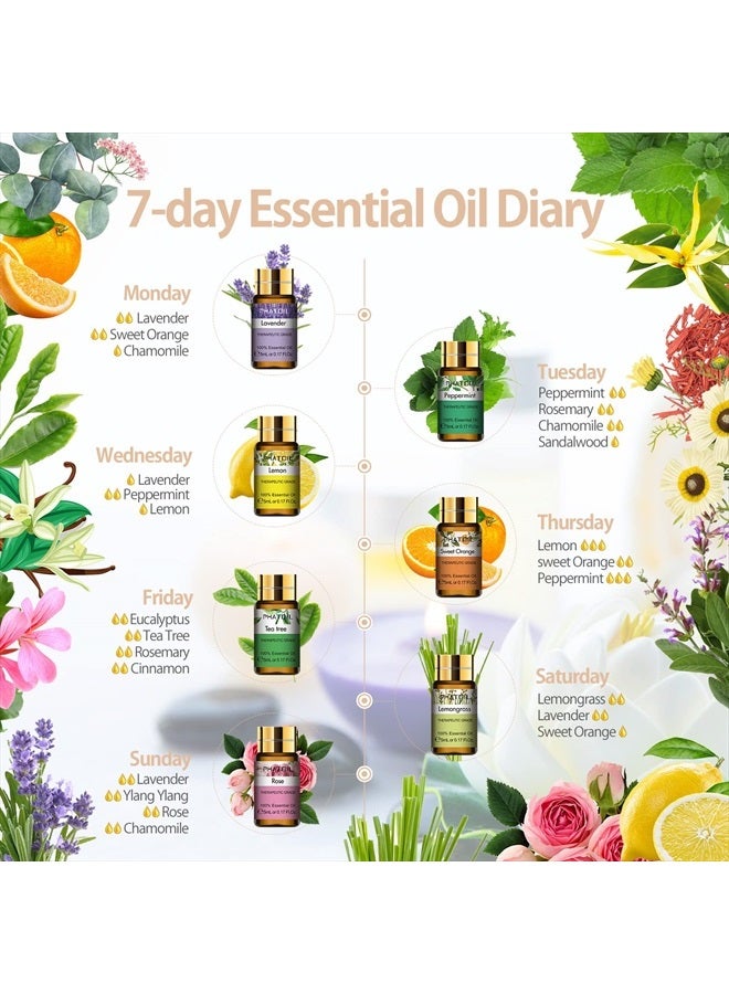PHATOIL Essential Oils Gift Set 15 x 5ml, Pure Essential Oil Aromatherapy Oil for Skin Care, Hair Care, Bath, Ideal for Humidifier, Diffuser, Relax - Image 3