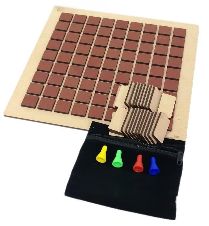 Braintastic لعبة ممر خشبية للأطفال، البالغين، العائلة | العمر 8+ سنوات (الأطفال الأذكياء 4+ سنوات) | لعبة استراتيجية مثيرة للعقل، للمنزل، السفر | ممتعة للغاية للعب | 2-4 لاعبين | لون بني | - Image 5