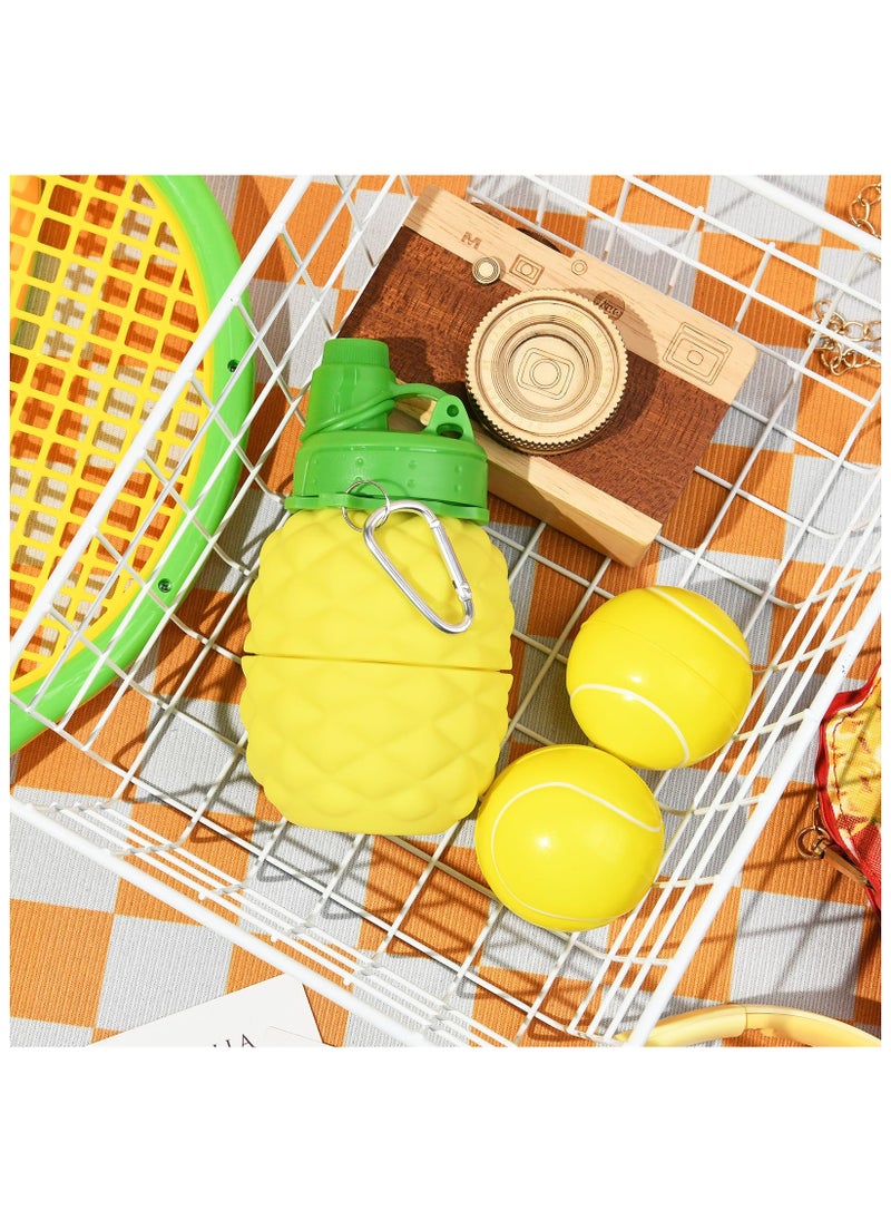 SYOSI - Collapsible Water Bottles, Silicone Foldable Portable Sports Water Bottles 700ml Lightweight Leakproof Twist Cap BPA Free for Travel Camping Hiking Outdoor Indoor Sport - 1 Pcs - Image 1