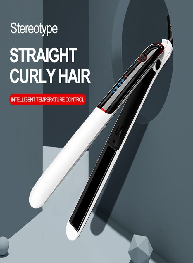 Hair Straightener, Fast Heat Titanium Hair Straightener for Stylish Styles, 2-in-1 Hair Straightener and Curler Dual Voltage Styling Tool for Professional Salon Straightening/Curling/Waving - Image 4