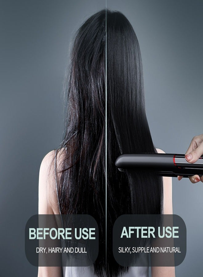 Hair Straightener, Fast Heat Titanium Hair Straightener for Stylish Styles, 2-in-1 Hair Straightener and Curler Dual Voltage Styling Tool for Professional Salon Straightening/Curling/Waving - Image 2