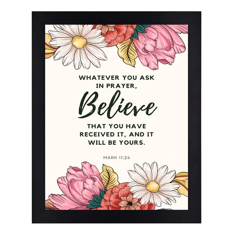Interio Crafts Inspirational Bible VeDecor God Verse Printed With Frames Frames for Gifting Ephesians 320 MSG Synthetic Wood 13 X 10 Inches