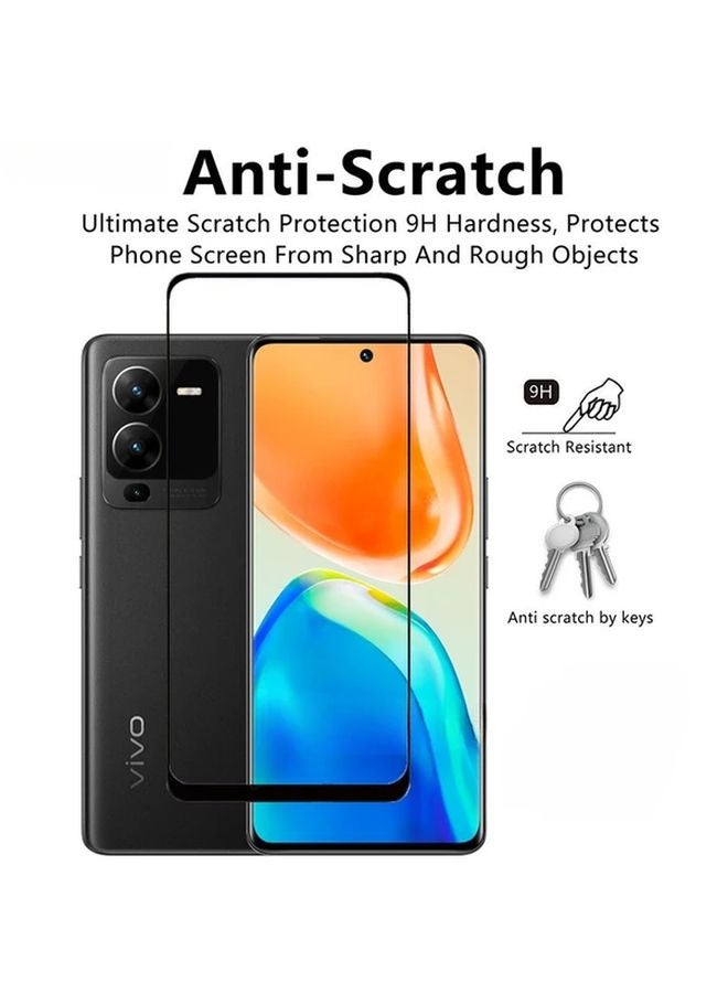 Full Glue Tempered Glass Screen Protector For Vivo V25 V21 V23 V27 V29 V40 SE 5G - Image 2