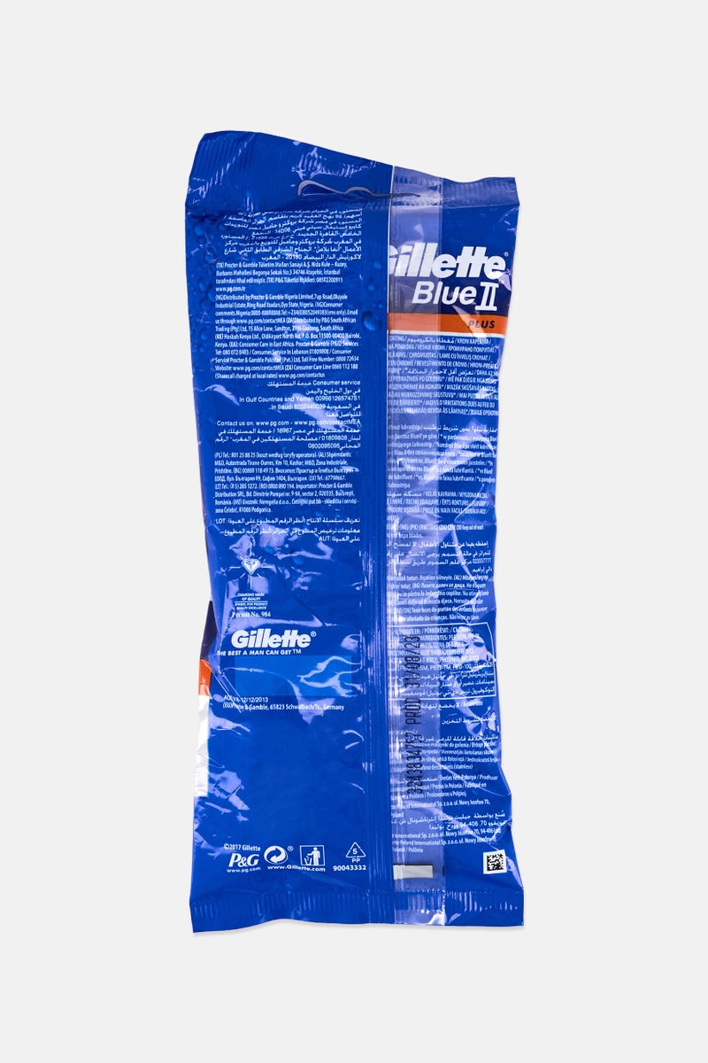 Gillette 5 قطع من شفرات الحلاقة القابلة للاستخدام لمرة واحدة للرجال باللون الأزرق - Image 2