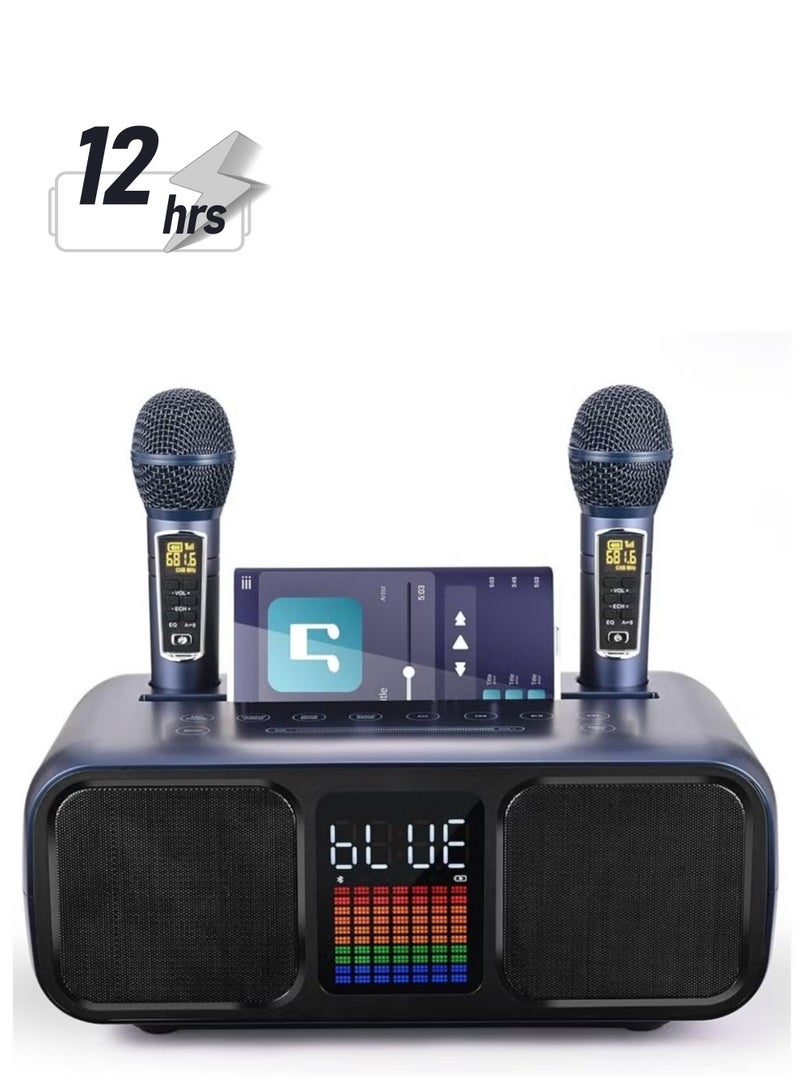 Smart Berry S39 Pro Portable Bluetooth Speaker with 2 Microphones – Wireless Sound System, 360° Surround Sound, Built-in Karaoke Feature, IPX6 Waterproof, Long Battery Life, Ideal for Parties, Travel, and Outdoor Adventures - Image 1