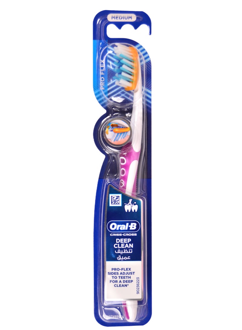 Oral-B Criss-Cross Deep Clean Pro Flex Medium - Multicolor - Image 1