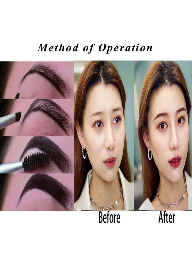 AM RONG MAGIC Waterproof Eyebrow Gel For Long Lasting Makeup, Semipermanent Eyebrow Gel ,Sweat Resistant, Full Natural, Brow Pen Tinted Makeup (Black;Brown) - Image 5