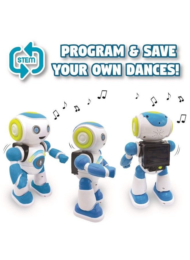 Lexibook - Powerman Jr. Smart Interactive Toy That Reads In The Mind Toy For Kids Dancing Plays Music Animal Quiz Stem Programmable Remote Control Boy Robot Junior Green/Blue Rob20En - Image 1