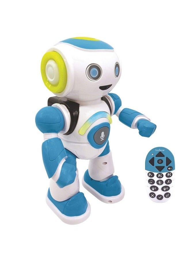 Lexibook - Powerman Jr. Smart Interactive Toy That Reads In The Mind Toy For Kids Dancing Plays Music Animal Quiz Stem Programmable Remote Control Boy Robot Junior Green/Blue Rob20En - Image 1