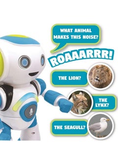 Lexibook Powerman Jr. Smart Interactive Toy That Reads In The Mind Toy For Kids Dancing Plays Music Animal Quiz Stem Programmable Remote Control Boy Robot Junior Green/Blue Rob20En  - Image 3