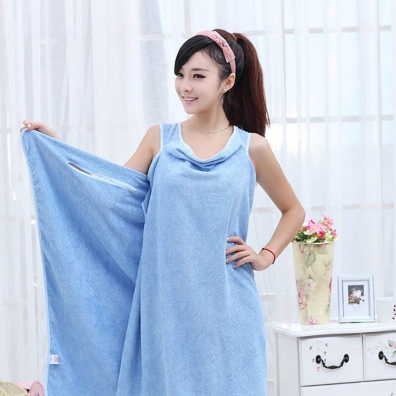 Hetarmi Enterprise Womens Cotton Soft Magic Bath Wearable Towels for Spa Shower Body Wrap Beach Dress Multicolour - Image 1
