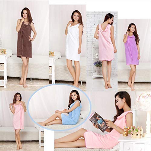 Hetarmi Enterprise Womens Cotton Soft Magic Bath Wearable Towels for Spa Shower Body Wrap Beach Dress Multicolour - Image 5